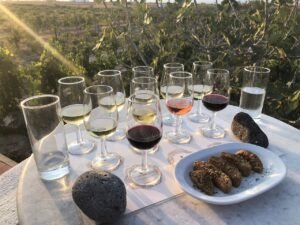 Santorini wijngaarden