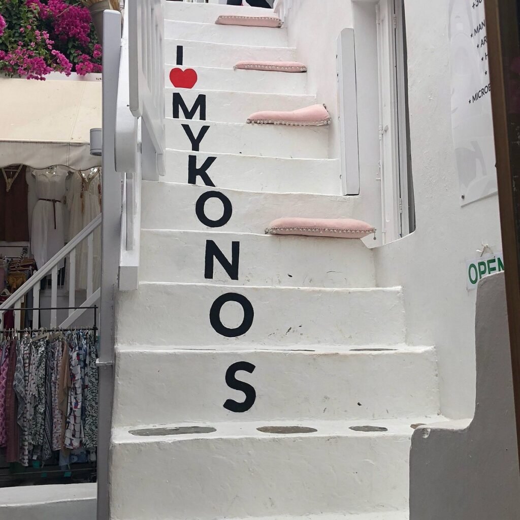 I love Mykonos Santorini